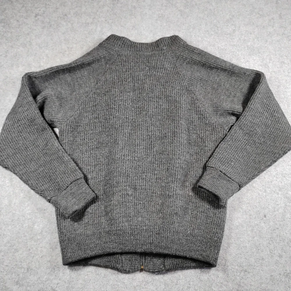 Vintage‎ Hal's Manhattan Beach Knit Cardigan Sweater Men's Medium Gray Zip Up